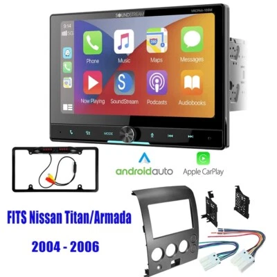 10" touchscreen Apple Carplay Car Stereo for  2004-2006 Nissan Titan/Armada - Image 1 of 4