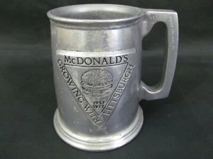VERY RARE VINTAGE Pewter Mcdonalds Mug - Growing w/ Pittsburgh 1957-1977 - Picture 1 of 10