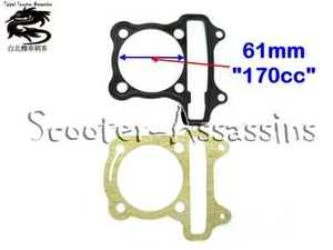 170cc (61mm) KOPF + BASISDICHTUNGEN für GY6 152QMJ 157QMI BIG-BORE - Bild 1 von 1