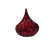 Victorian Trading Co Shannon Godinger Ruby Red Crystal Hershey's Kiss Candy Dish