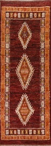 Thick Plush Moroccan Berber Oriental Runner Rug 3'x10' Handmade Wool Carpet - Picture 1 of 12