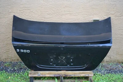 MERCEDES BENZ S500 TRUNK LID SHELL & SPOILER S430 W220 2000 2001 2002 BLACK OEM - Image 1 of 4