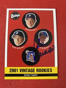 2001 Vintage Adam Bernero #351 Auto Signed Autograph Tigers 