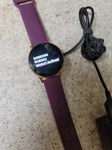 Samsung Galaxy Watch Active 2 40mm - Rose Gold With PURPLE WATCH BAND - Picture 1 of 7