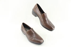 Aravon By New Balance Women's Kiley Brown Leather Slip On Comfort Loafers - Picture 1 of 7