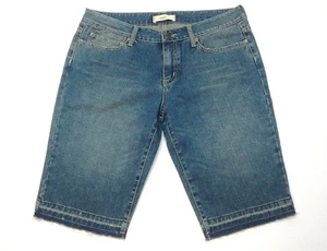 Nollie Denim Blue Jean Bermuda Shorts Tag Size 11 Mine 32x13 100% Cotton - Picture 1 of 11