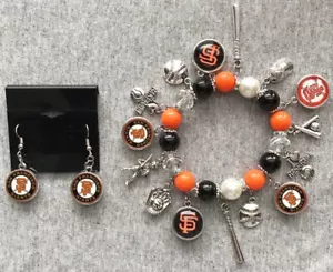 San Francisco Giants earring & bracelet - Picture 1 of 2