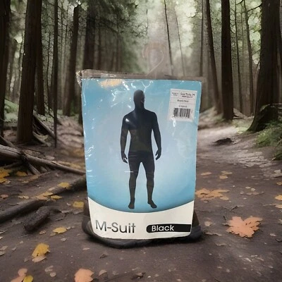Full Black Spandex Bodysuit Halloween Costume for Men & Women Size: M - Image 1 of 4