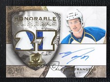 2008-09 The Cup Honorable Numbers /27 Alex Pietrangelo RPA Rookie Patch Auto RC