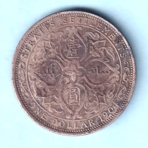 Straits Settlements.. 1904 One Dollar.. gVF - Imagen 1 de 4