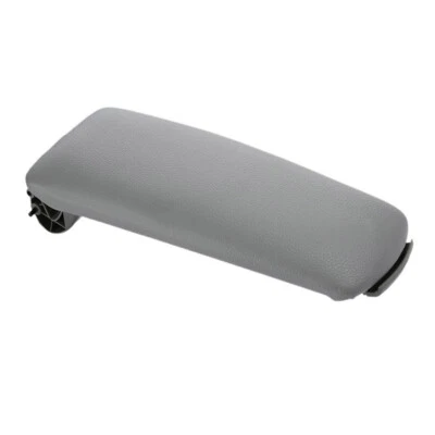Para Audi A4 B6 B7 2002-2007 Reposabrazos Caja Central Consola Tapa Cubierta Cuero Gris Foto 1 de 4