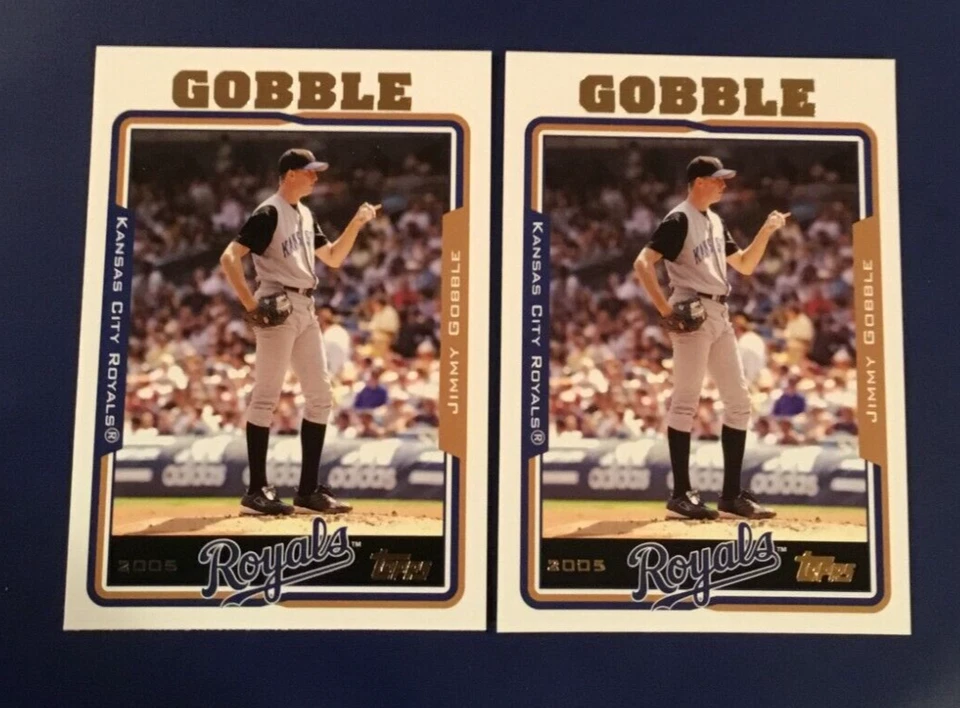 2005 Topps # 57 JIMMY GOBBLE Lot 2 Kansas City Royals Nice Cards! - Image 1 of 1