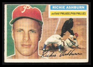 Richie Ashburn 1956 Topps #120b  Philadelphia Phillies