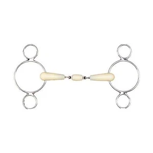 HAPPY MOUTH 2-Ring Double Jointed Roller Gag Bit - Apple Scented Durable - Picture 1 of 7