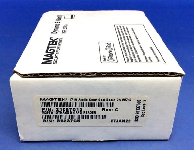 Magtek iDynamo 5 Gen II MSR Card Reader with USB Cable PN: 21087013 - NIB - Image 1 of 4