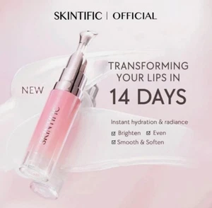 SKINTIFIC Peptide Nourishing Lip Serum Brightening Lip Treatment 6.5ml - Picture 1 of 2
