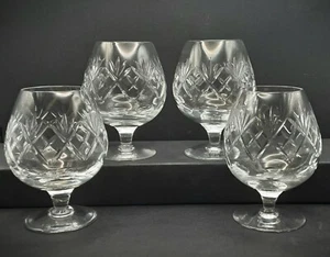 Set Of 4 Royal Doulton Georgian Cut Brandy Glasses 4 7/8" - Picture 1 of 5