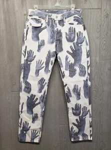 Denim Tears Levis 501 DT Jeans Herren 31x32 Rare Hands Indigo Weiß Neu ohne Etikett Original - Bild 1 von 18