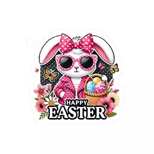 Easter Bunny Kiss-Cut Vinyl Decals, Spring Decor, Easter Holiday Stickers - Picture 1 of 11