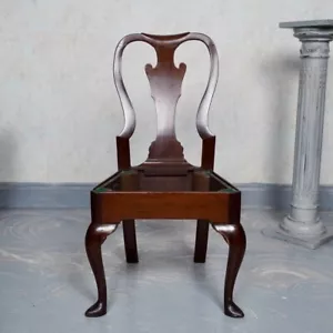 Antique Chair Carved Mahogany Victorian Dining - Picture 1 of 7