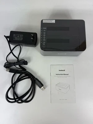INATECK FD2002 USB TO SATA DUAL BAY USB 3.0 HARD DRIVE DOCKING STATION (B) - Image 1 of 4