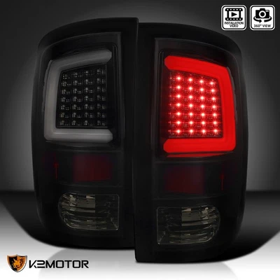 Black/Smoke Fits 2009-2018 Dodge Ram 1500 2500 3500 LED Tail Lights Brake Lamps Foto 1 de 4