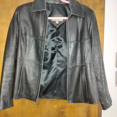 Valerie Stevens Black & Territory Ahead Brown Women's 100% Leather Jackets 4P - Image 1 of 4