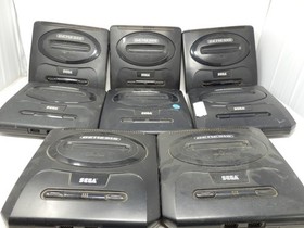 Lot of 8 Sega Genesis Model 2 Consoles Black Untested Model MK-1631