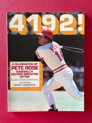 Envío Gratis - 4192! A Celebration of Pete Rose - Libro autografiado 1985 - Rojos Foto 1 de 4