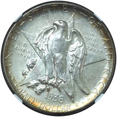 1938 Texas Commemorative Half Dollar MS67+ NGC – Bright White Superb Gem - Image 1 of 4