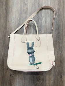 Bolso de Mano Coach X Gary Baseman Rosa Claro Emmanuel Hare Ray Edición Limitada 2015 - Imagen 1 de 18