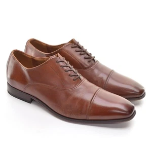 Zapatos Derby Florsheim Corbetta Puntera Puntera Oxfords 10.5 D Cuero Coñac Con Cordones para Hombres - Imagen 1 de 8