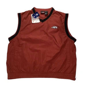 Arkansas Razorbacks Men's Cool Weather Vest Polyester Embroidered Large New Tags - Picture 1 of 3