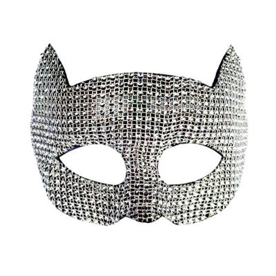 Rhinestone Cat Eye Mask Women's Bling Crystal Royal Venetian Fetish Masquerade * - Image 1 of 4