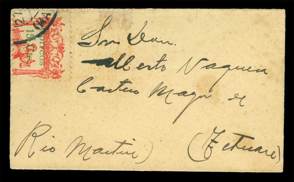 Recarga de Ingresos MARRUECOS 1920 Español. edición 15c Sc# 73 en pequeña portada a Rio Martin Foto 1 de 2