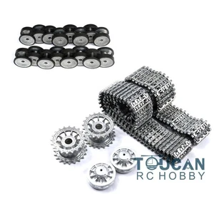 Metal Tracks Wheels for HengLong 1/16 RC Tank 3818 Tiger 1 3819 Panther Model - Picture 1 of 3