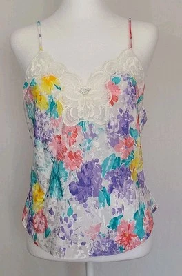 De Colección Deena Talla 34 Babydoll Camisola Peluche Coqueta Encaje Satinado Colorido Femenino Foto 1 de 4