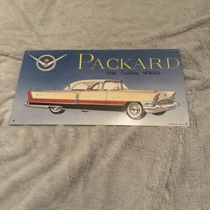 Letrero de hojalata Packard Caribbean Series 8x12 AAA Sign Co. metal decoración de garaje arte de automóvil - Imagen 1 de 7