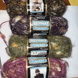 filato Bernat fuori produzione - GALAXY - 50 g, 1,75 oz, 60 yd, 55 m multi-texture - Foto 1 di 21