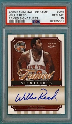 2009 Panini Hall Of Fame Willis Reed Famed Signatures /499 #WR PSA 10! POP 4! - Image 1 of 2