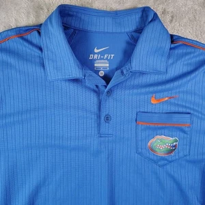 Florida Gators Nike Dri Fit Golf Coach Stretch Performance Polo Shirt Mens M - Picture 1 of 10