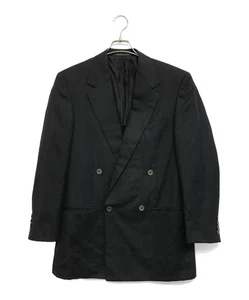 GIANNI VERSACE Double-breasted jacket Size: 46 Men Black - Picture 1 of 5