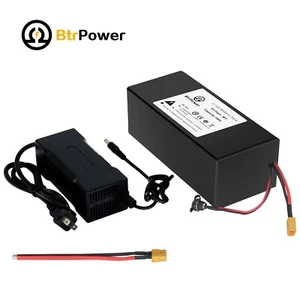 BtrPower 36V 10Ah Lithium li-ion Battery Pack For 750W Motor Ebike + 25A BMS - Picture 1 of 8