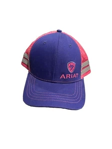 Ariat Trucker Hat Purple Pink EUC - Picture 1 of 5