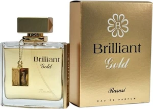 Brilliant Gold By Rasasi Eau De Parfum EDP per Uomo - 100 ML Nuovo Super Ricco Nicchia - Foto 1 di 3