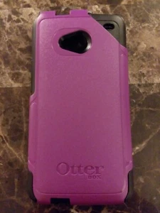 NEW Otterbox HTC One M7 Black/Purple Commuter Series Case Smart Phone Protection - Picture 1 of 4