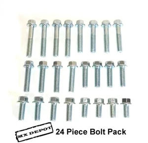 24 STÜCK M6 OEM-STIL FLANSCHKOPF 8 mm TYP BOLZENTASCHE - FANTIC 125XX 250XX - Bild 1 von 1