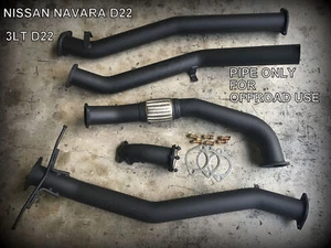 3" Exhaust inc Dump Pipe for Nissan Navara D22 3.0L Turbo Diesel - FREE SHIPPING - Picture 1 of 11