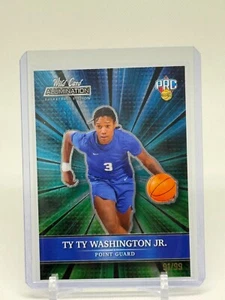 Ty Ty Washington Jr. /99 2021 Wild Card Alumination Pre Rookie #ABC-74 Rockets - Picture 1 of 1