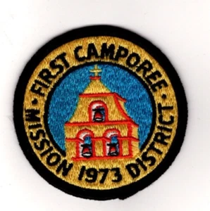 Mission District, San Diego County Counci California, 1973 First Camporee Patch - Picture 1 of 1